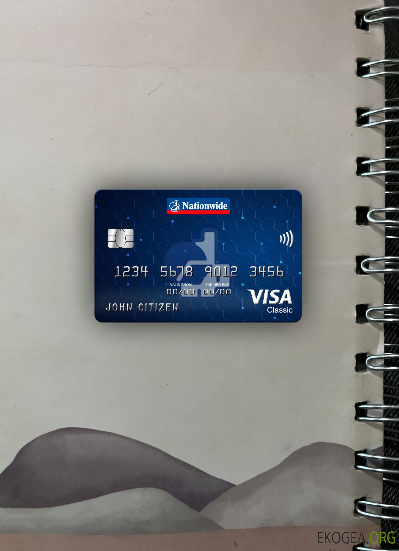 Royaume , Uni National Bank Visa Classic Card Photolook recto